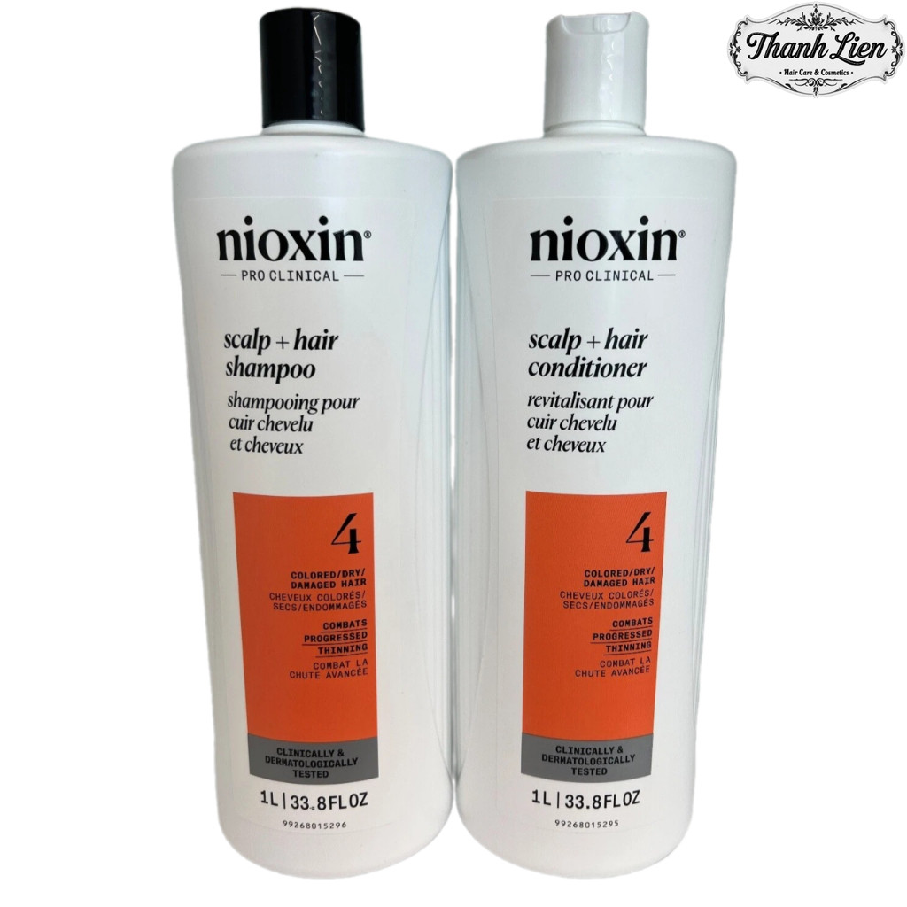 [ LT ] Dầu gội xả chống rụng tóc Nioxin System 4 1000mlx2
