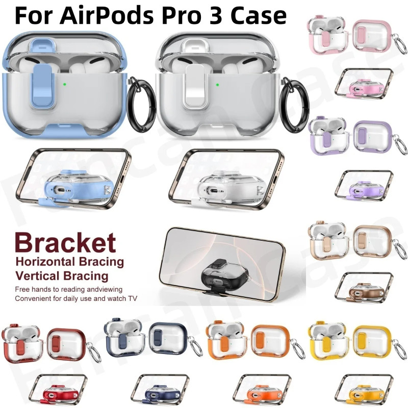 Mới Cho AirPods Pro 3 Ốp Lưng 2025 Có Đế Điện Thoại Cho AirPods Pro 3 Có Bộ Vệ Sinh Vỏ Bảo Vệ Toàn T