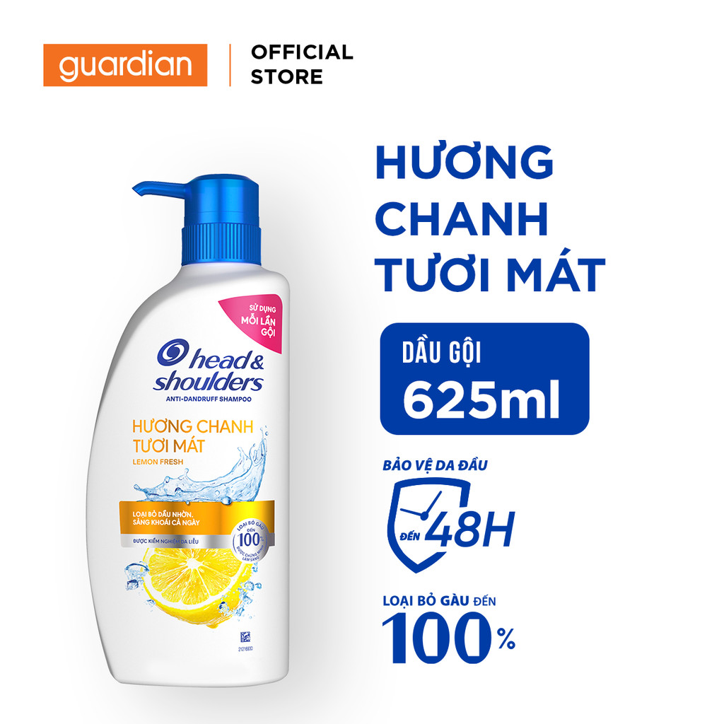 Dầu Gội Làm Sạch Gàu Hương Chanh Tươi Mát Anti-Dandruff Lemon Fresh Head & Shoulders 625ml