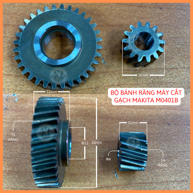 Bộ bánh răng máy cắt gạch MAKITA M0401B (227762-7 và 227763-5)