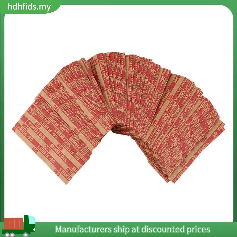 100 CÁI Penny Coin Wrappers Penny Tay áo phẳng như Shown Penny Rolls Wrappers