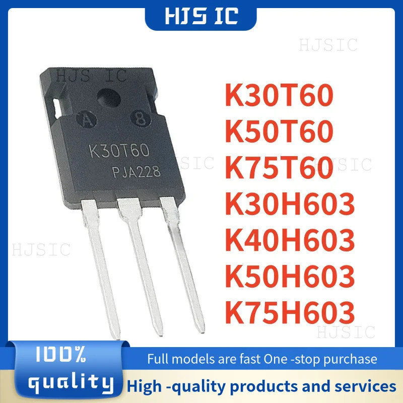 5 CHIẾC K30T60 K50T60 K75T60 K30H603 K40H603 K50H603 K75H603 TO-247 Bóng bán dẫn công suất cao