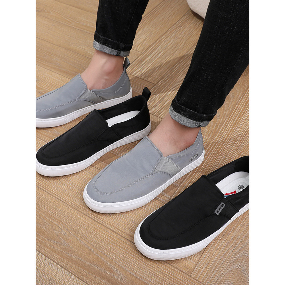 Feiyao Hợp Thời Trang Giày Lười Slip-On Giày Thể Thao Nam Cũ Bắc Kinh Giày Vải Nam Mùa Hè Giày Vải N
