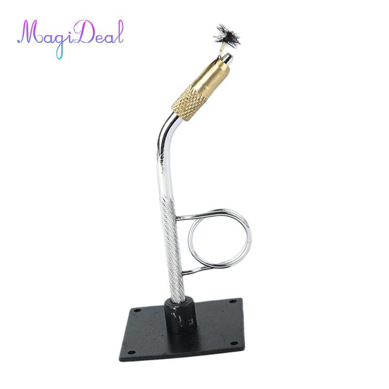 MagiDeal Mini Rotary Fly Tying Vise Flies Tying Tool Fly Gear Table Lure Making Tool