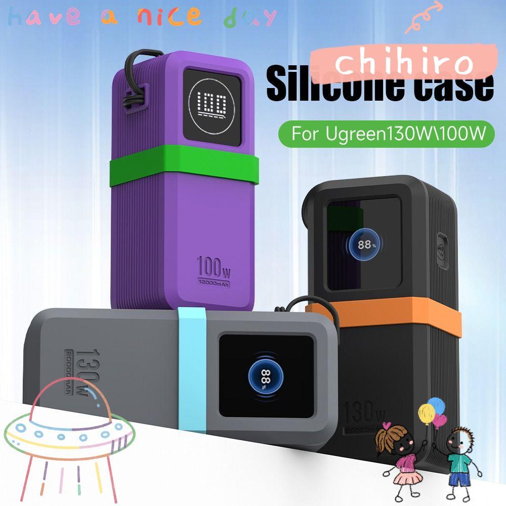 CHIHIRO Bảo Vệ, Silicon Chống Sốc Di Động, Mềm Chống Bụi Mang Theo Cho UGREEN Nexode Power Bank 2000