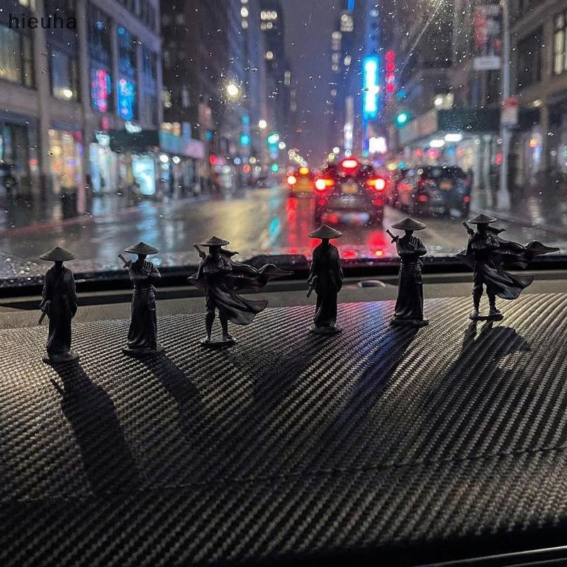 Pff 6pcs Mini Trung Quốc Kiếm Sĩ figurines-Cổ xe trang trí bộ CCD