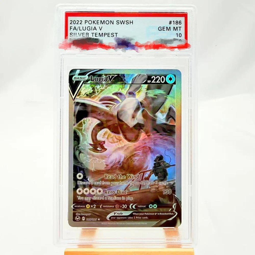 Pokemon PSA10 DIY PTCG Đánh Giá Thẻ 2022 SWSH FA / LUGIA V BẠC TEMPEST186 / 195 Bộ Sưu Tập Thẻ Sao c