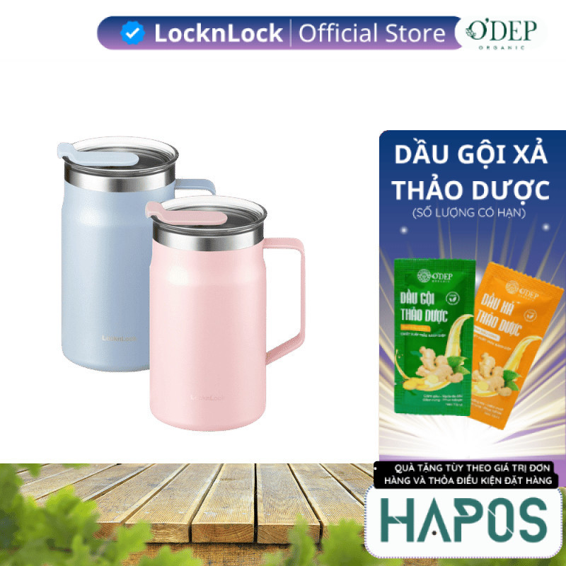 Cốc giữ nhiệt LocknLock Metro Table Mug 600ml Chính hãng  LHC4282  - HAPOS LSA
