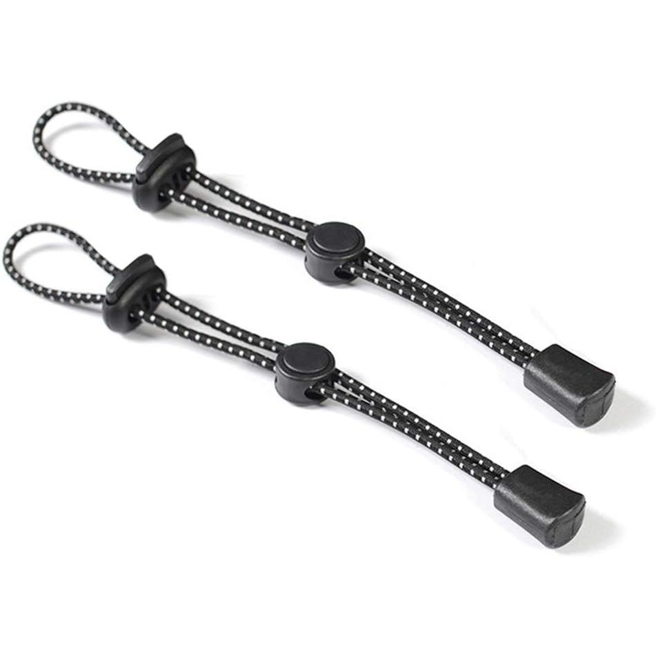Luzen 2 Chiếc Ba Lô Đen Đi Bộ Đường Dài Cực Dây Có Thể Điều Chỉnh Dây Đàn Hồi Dây Cố Định Khóa Giá Đ
