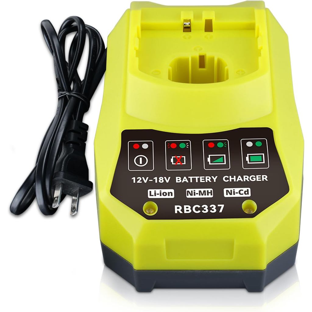 Bộ sạc nhanh 3A nâng cấp P117 12-18V Thay thế cho Bộ sạc pin Ryobi 18V P117 P118 P135 PCG002 cho pin