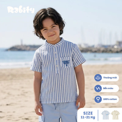   Áo sơ mi ngắn tay bé trai Rabity 902.057