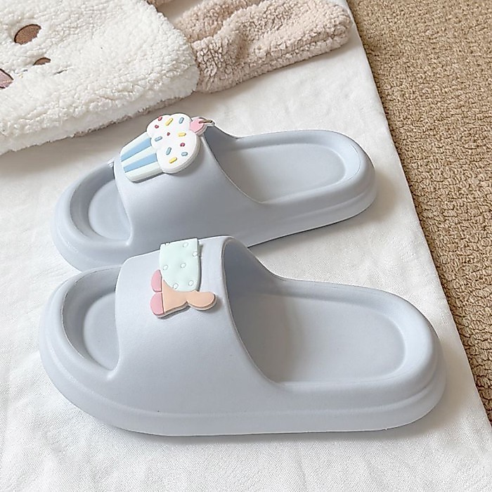 Cartoon New Puppy Cake Non-slip Cute Summer Slippers Indoor And Outdoor Home Non-slip Soft Bo