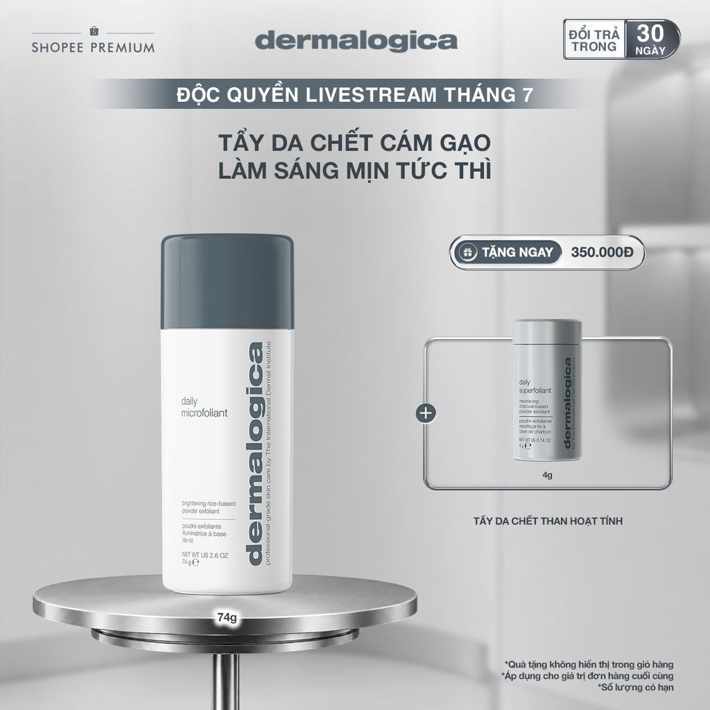 [KOL Live] Tẩy da chết cám gạo Dermalogica Daily Microfoliant 74g