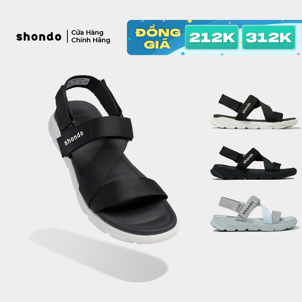 Giày Sandal Unisex F6S Shondo Ngăn Mùi Nhẹ Chân Nhiều Màu