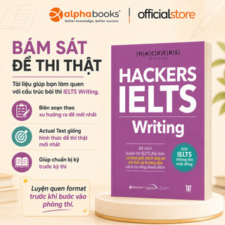 Sách > HACKERS IELTS: Writing (Tái bản mới nhất - Dòng sách ngoại ngữ GAMMA)