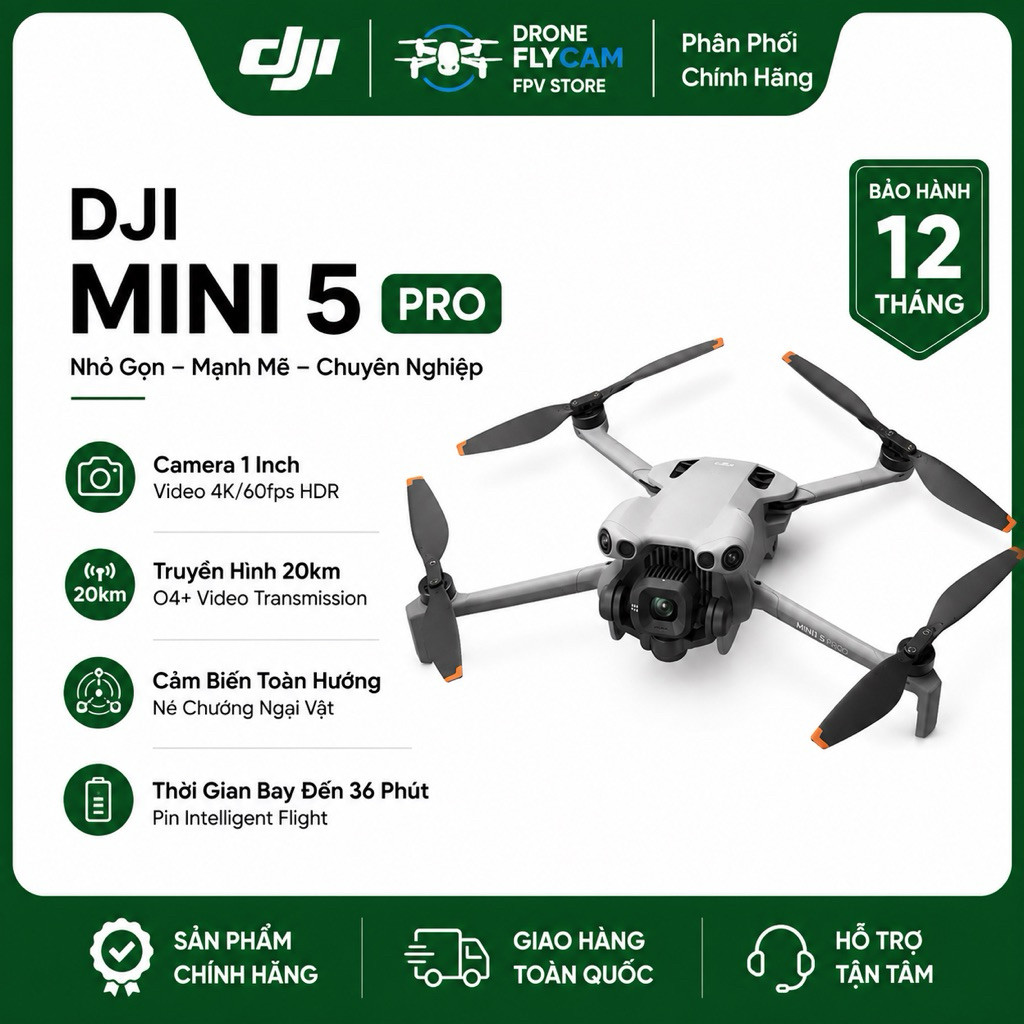 BODY Thân MÁY RỜI FLYCAM DJI MINI 5 PRO – HÀNG CHÍNH HÃNG