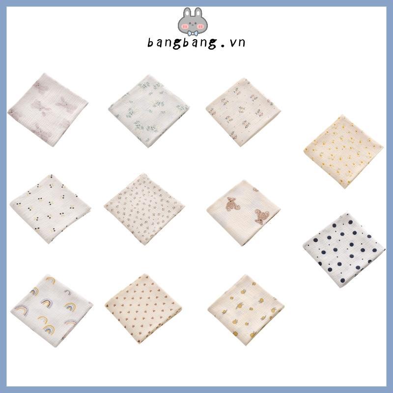 Bang Muslin Swaddle Chăn Cotton Cho Bé Đầm Mềm Mượt Thoáng Khí Muslin Chăn Cho Bé Trai- Bé Gái- Vải 