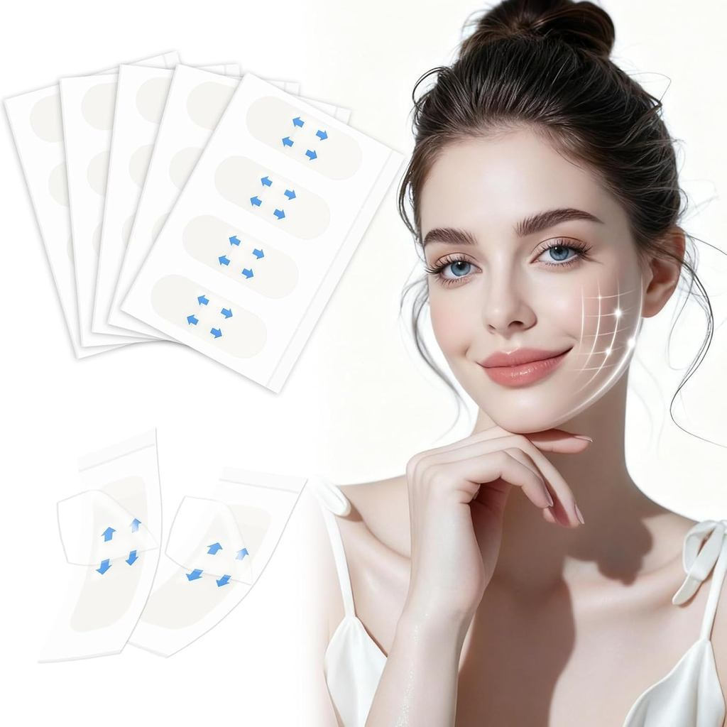 200 pieces - Facial lifting tape, invisible facial lifting tape, neck lifting tape, instantly lift s