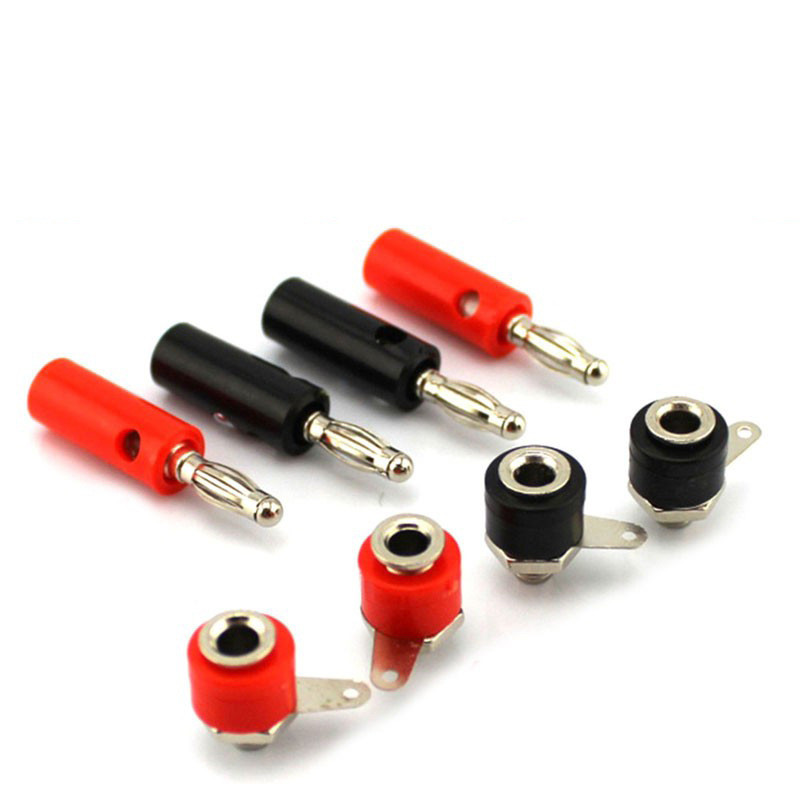 Bộ Jack Bắp Chuối 4mm Đực Cái Banana Plug Connector