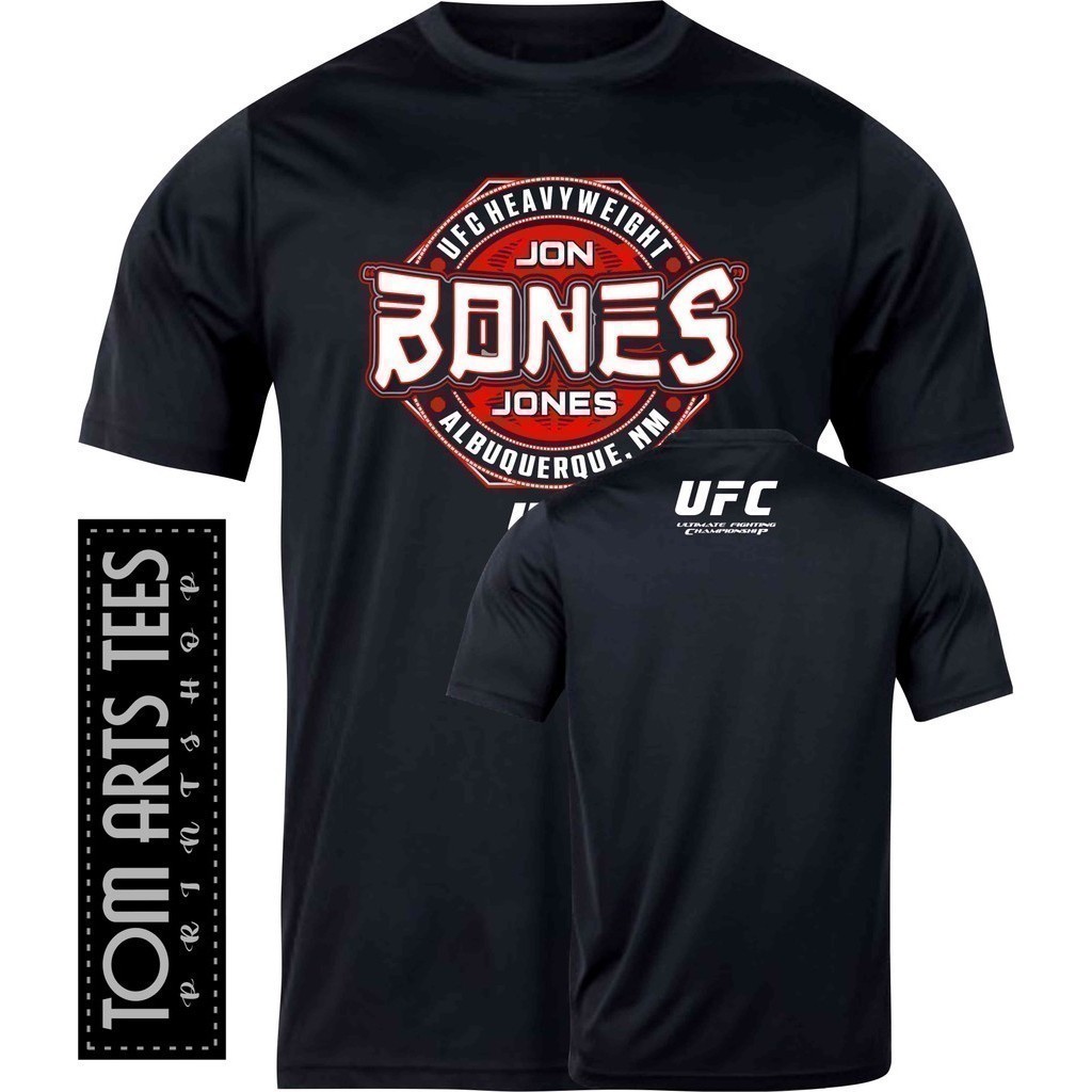 Áo sơ mi nhỏ giọt vô địch chiến đấu tối thượng thời trang UFC 2026 - JON BONES JONES NẶNG - Silkscee