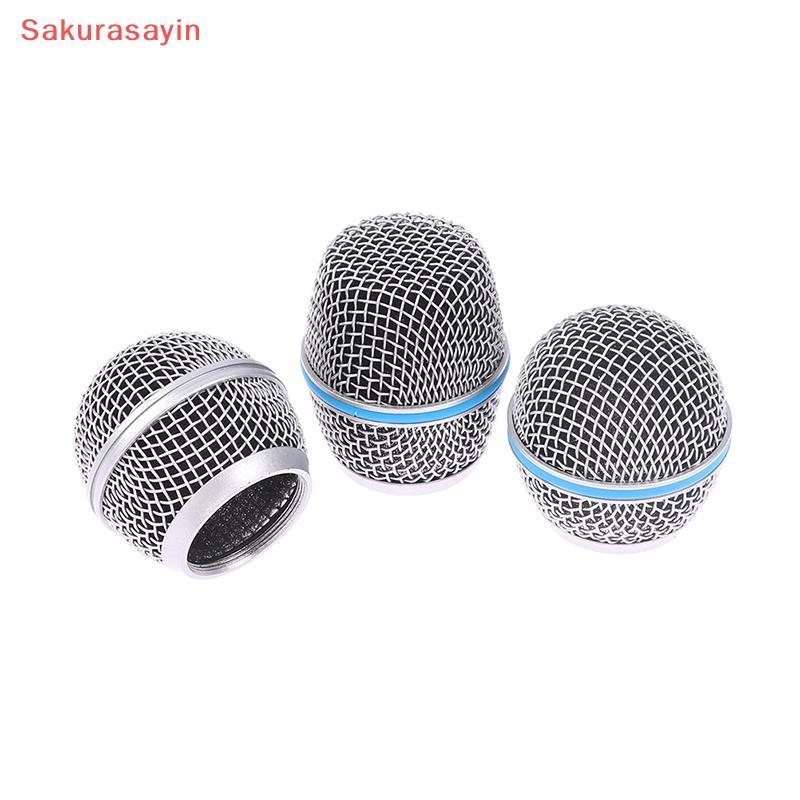 {Sakurasayin} Micro Thay Thế Đầu Lưới Thép Micro Cầm Tay Lưới Nướng Đầu Phù Hợp Với Shure Beta 57A 5