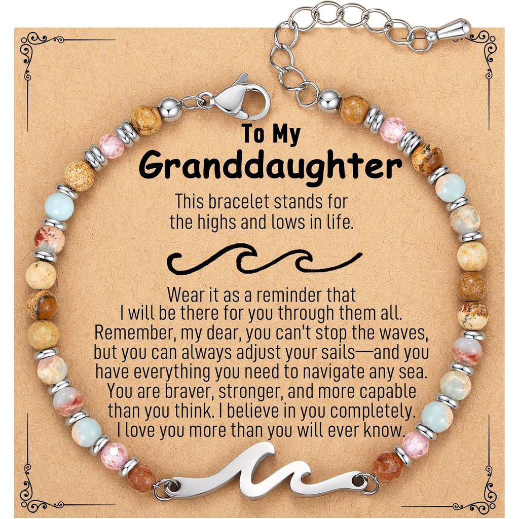 Wave Bracelets for Women, Easter Basket Stuffers, Jewelry Gift for Friend, Sister, Mom, Daughter| 13