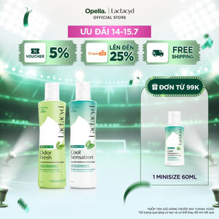 Bộ Chai DDVS Phụ Nữ Lactacyd Cool Sensation 250ml + Lactacyd Odor Fresh 250ml