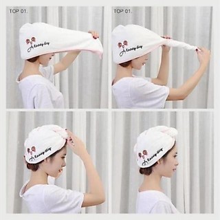 khăn ủ tóc-khăn quấn tóc lau khô siêu nhanh
