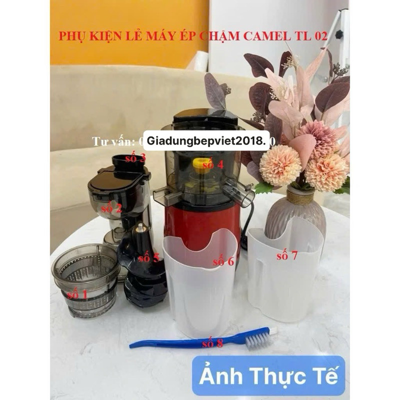 phụ kiện máy ép chậm camel LT 01,YX 01, LT02