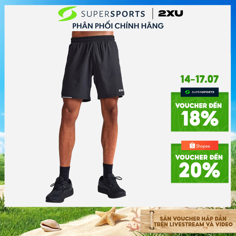 Quần Ngắn Nam 2XU Aero - Đen - MR6904b-BLK/SRF