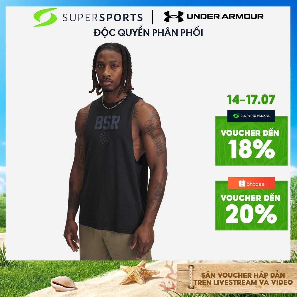 Áo Ba Lỗ Nam Under Armour Project Rock Bsr Sleeveless - Đen - 1389900-001