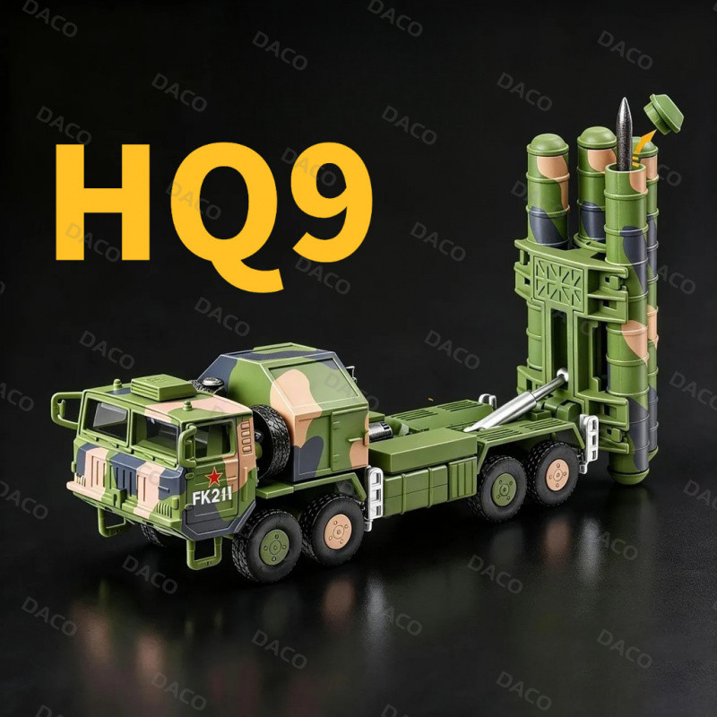 [HQ9 Cờ Đỏ 9] 1: 72 Mô Hình Xe Tên Lửa Chống Khí Độ Chính Xác Cao Khu Vực Từ Xa Xe Tên Lửa Chống Khô