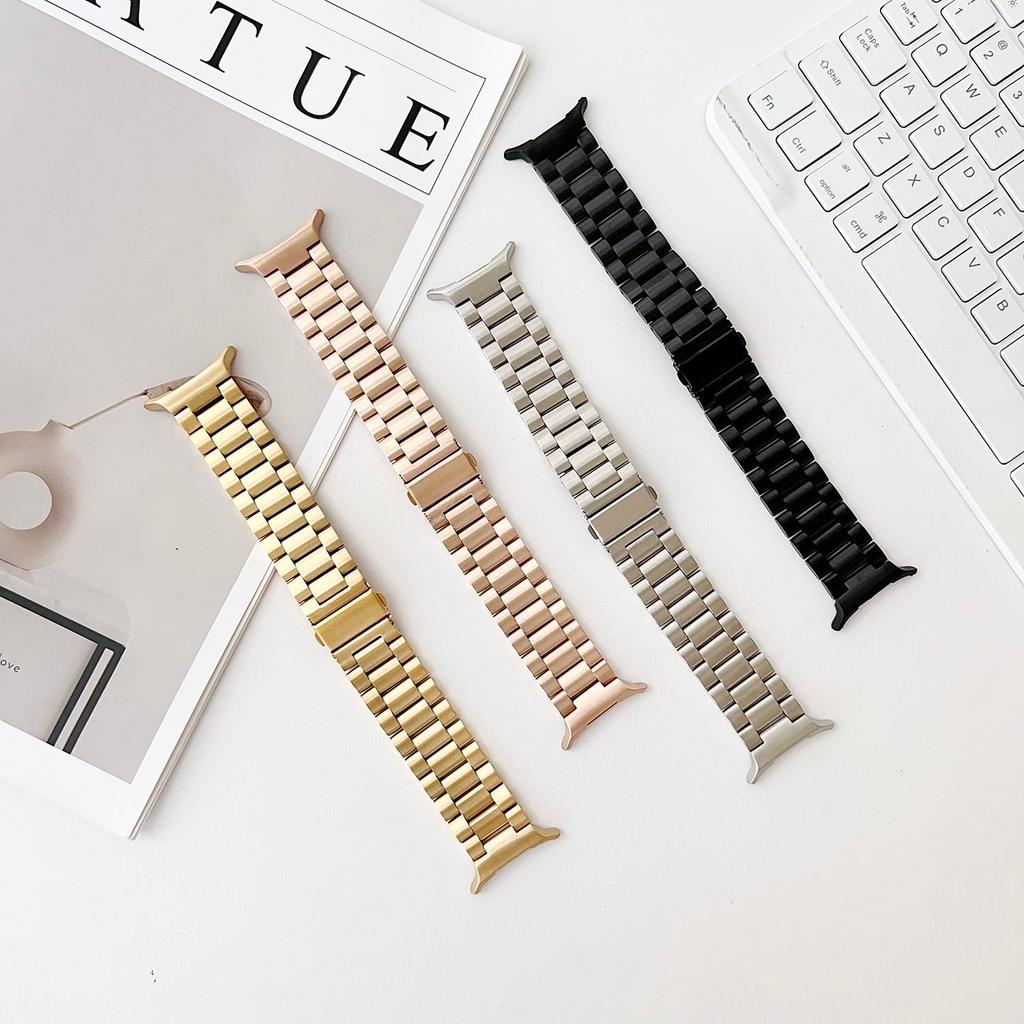 22mm Titan Ba Liên Kết Dây Đeo Đồng Hồ Đôi Đẩy Khóa Bên Lỗ Phát Hành Nhanh Dây Đeo Cho Huawei Watch 