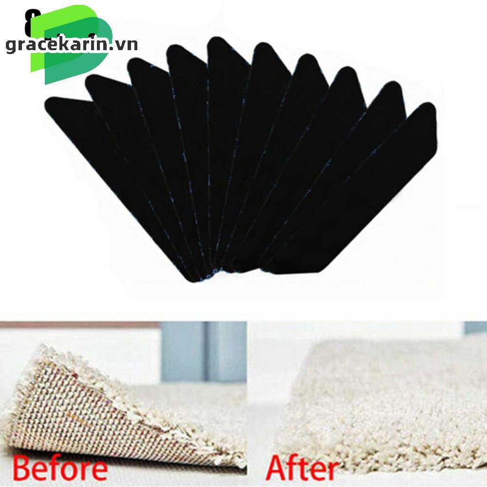 [GRCEKRIN-VN]Say Goodbye to Moving Rugs 8Pcs Carpet Rug Grippers Non Slip & Washable Material