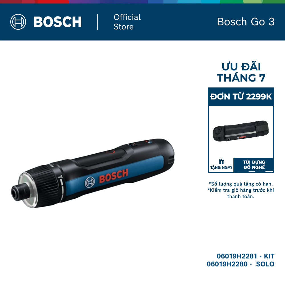 Máy vặn vít pin Bosch Go 3