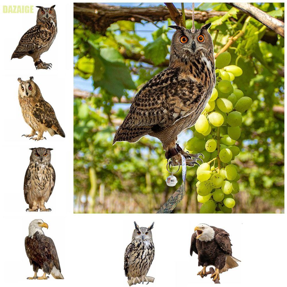 DAZAIGE Bird Repel Owl Scarecrow Có Chuông Sân