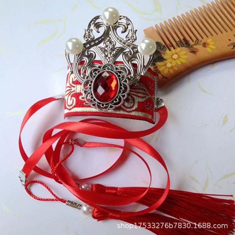 Trang Phục Cổ Võ Thuật Sân Khấu Phụ Kiện Trình Diễn Cho Bé Trai Tóc Vương Miện Sản Xuất Trong Nhà Tố