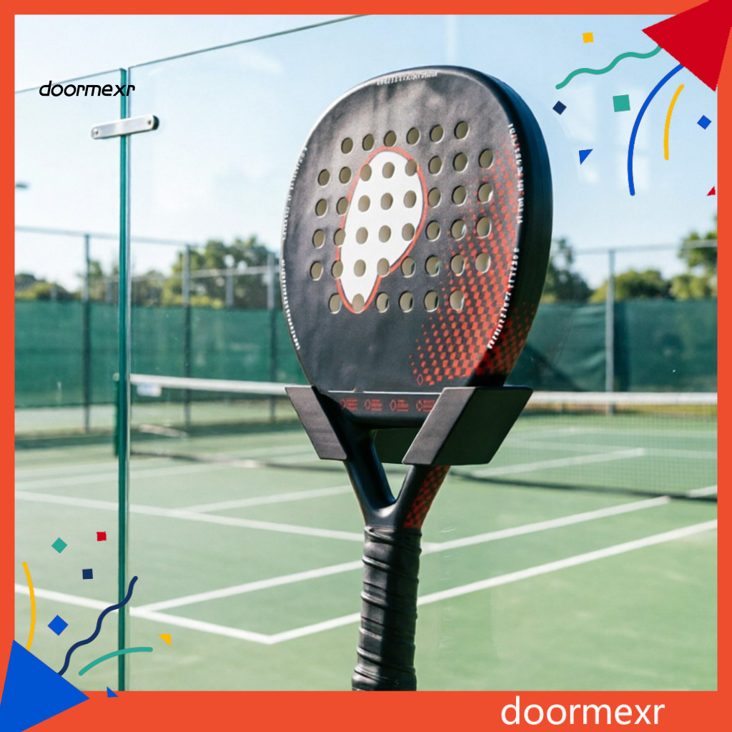 DOO Hàng rào thủy tinh Padel Vợt Móc treo Giá đỡ Vợt Padel với cốc hút mạnh cho hàng rào thủy tinh h