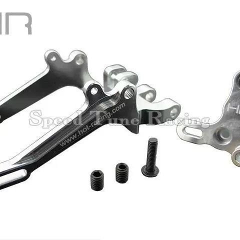 Gắp sau nhôm Hot Racing Kyosho/8 NSR500 xe mô hình màu bạc chính hãng cao cấp