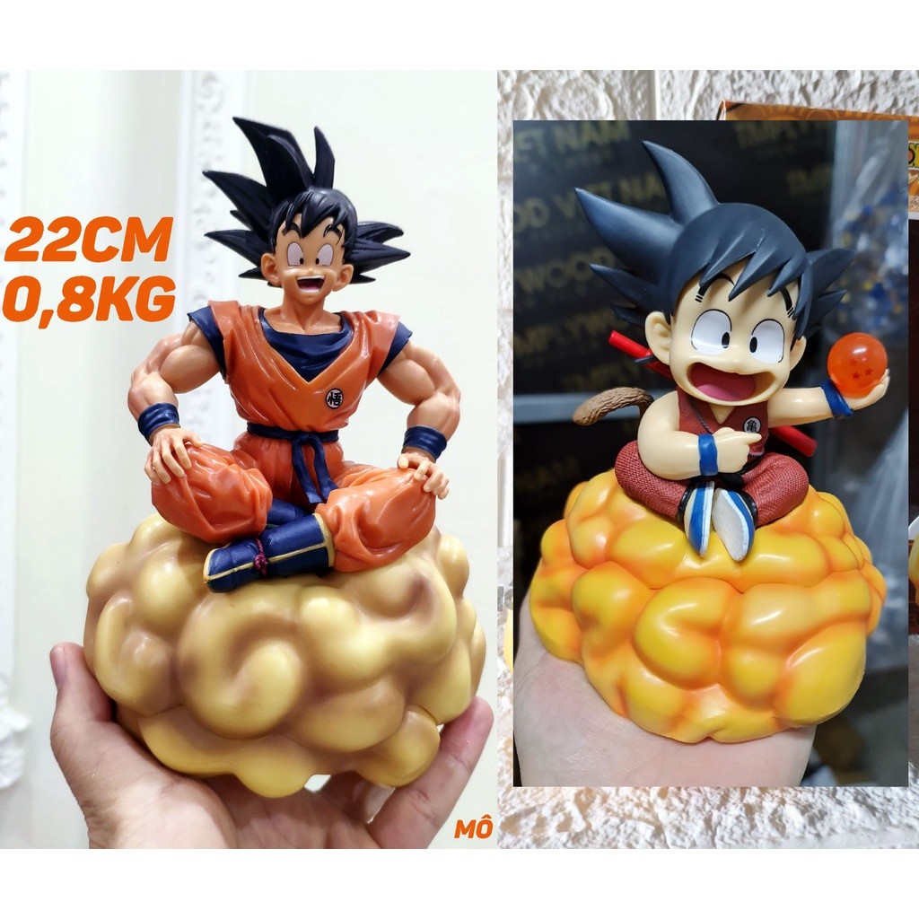 [22cm-500g] Mô hình goku cưỡi cân đẩu vân kid songoku FIGURE DRAGONBALL dragon ball cầm ngọc rồng so