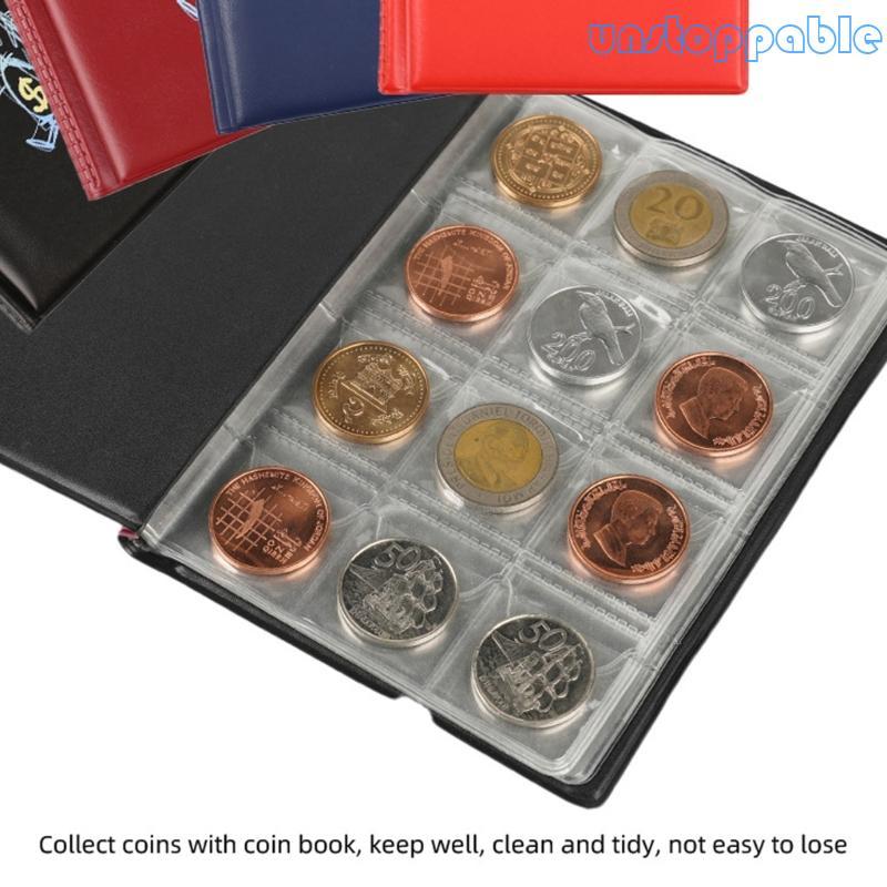 Unstop * 120 Pocket Coin Holder Book 2 9x2 9cm Pocket Coin Storage Album Penny Album