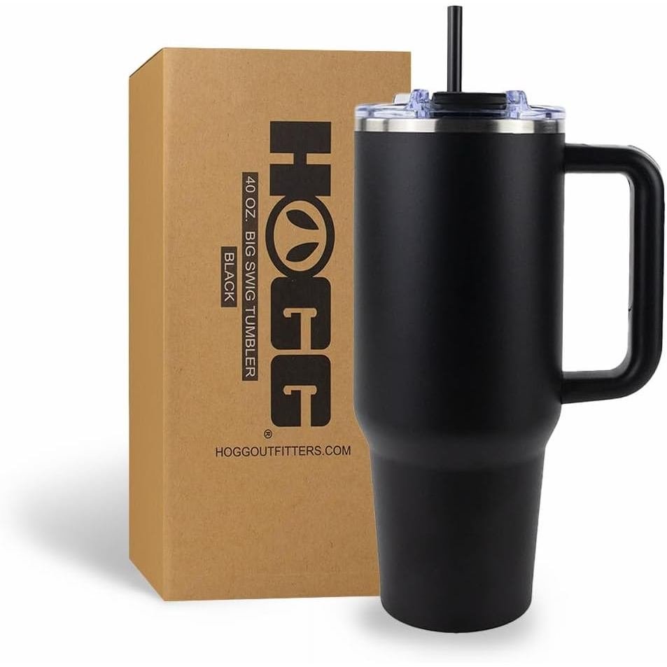 HoggBigSwig 40oz có tay cầm và cốc giữ nhiệt ống hút, cốc giữ nhiệt 40oz, có tay cầm, 40oz có chai n