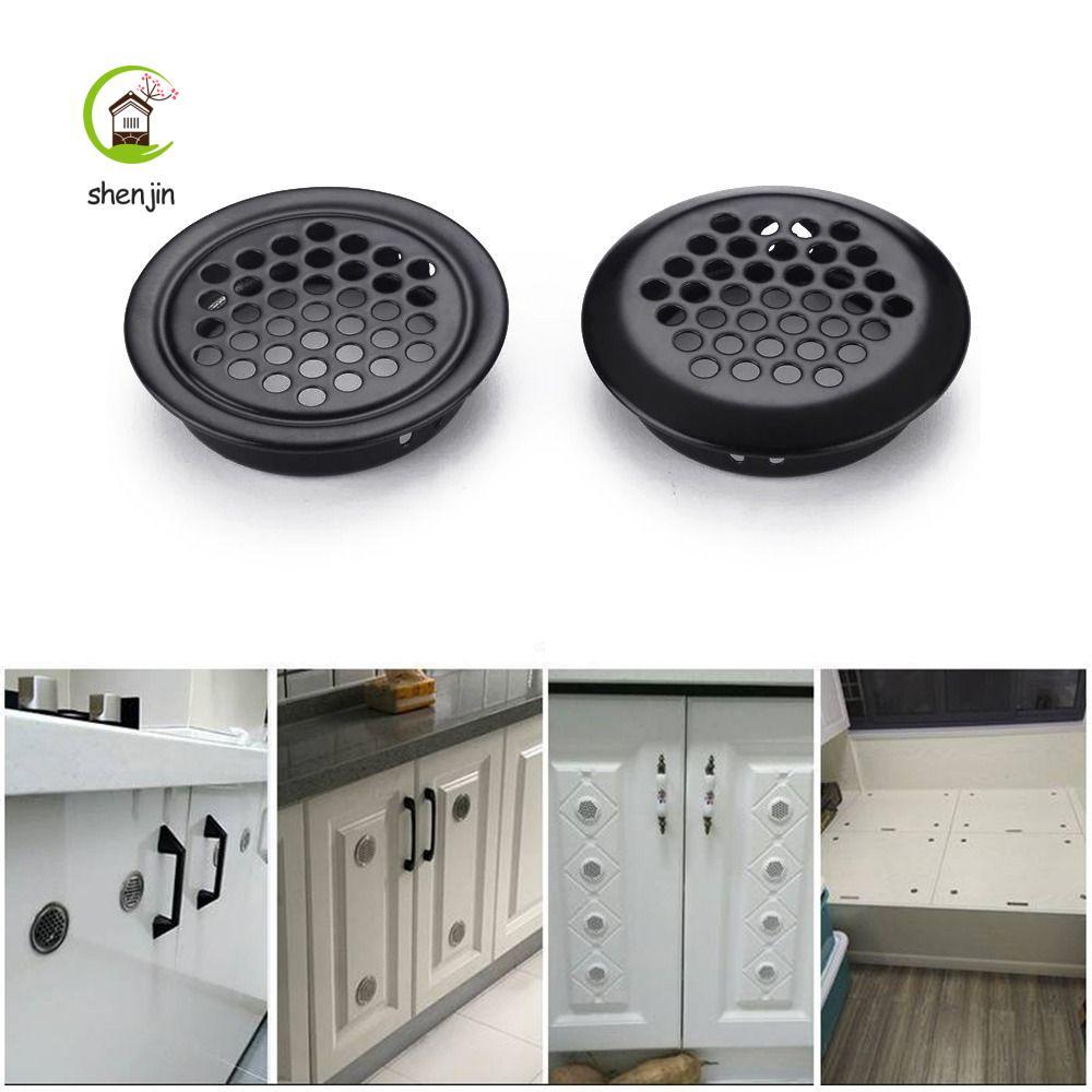 SHENJIN Tủ Quần Áo Lỗ Lưới Thông Gió Tròn Louver Thông Gió Cắm Shoebox Lưới Lỗ Tủ Lõi Lỗ Thông Hơi Ố
