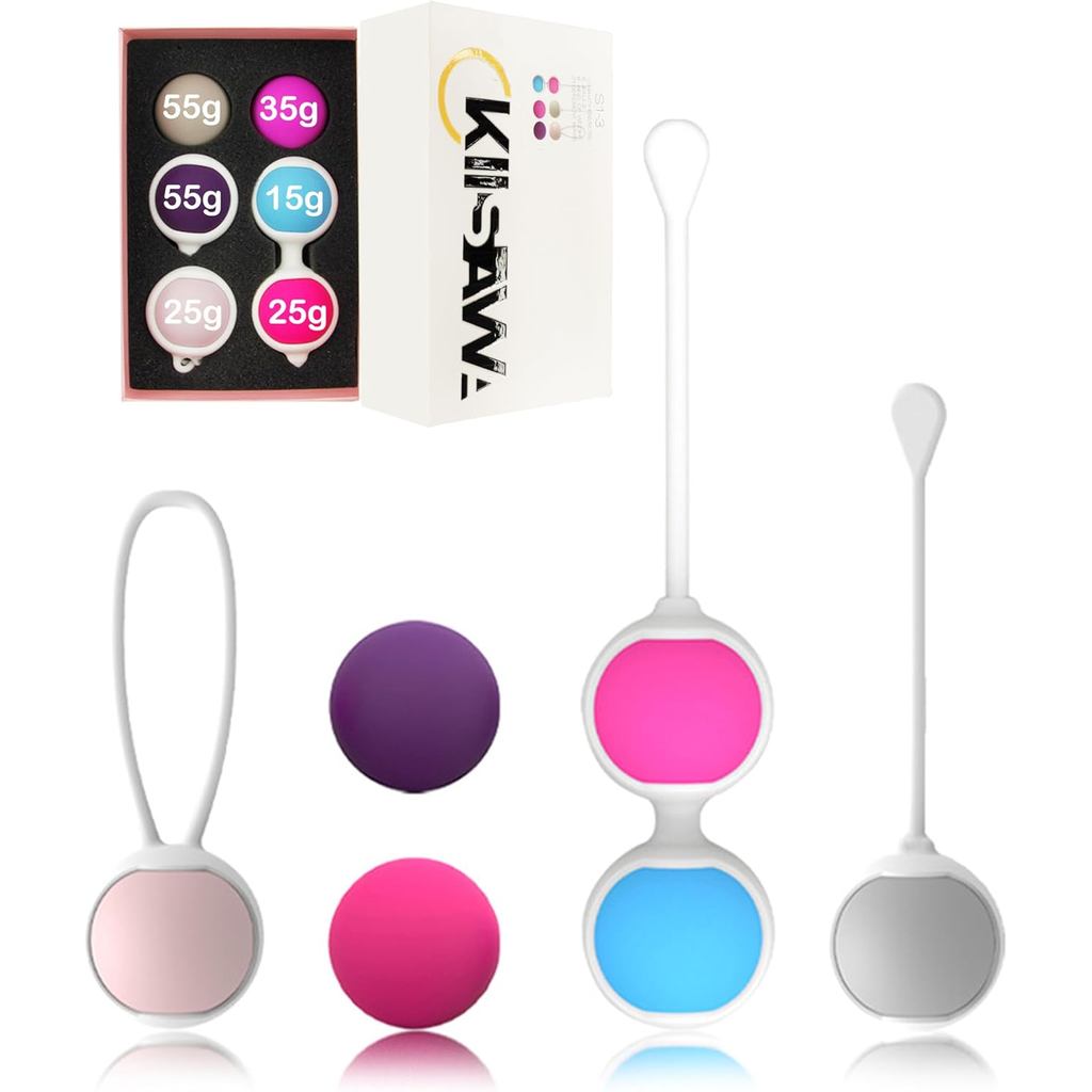 6 CÁI Chọn Bộ huấn luyện viên Kegel co rút trọng lực rắn, Silicone cấp thực phẩm: Máy tập Kegel, Cơ 