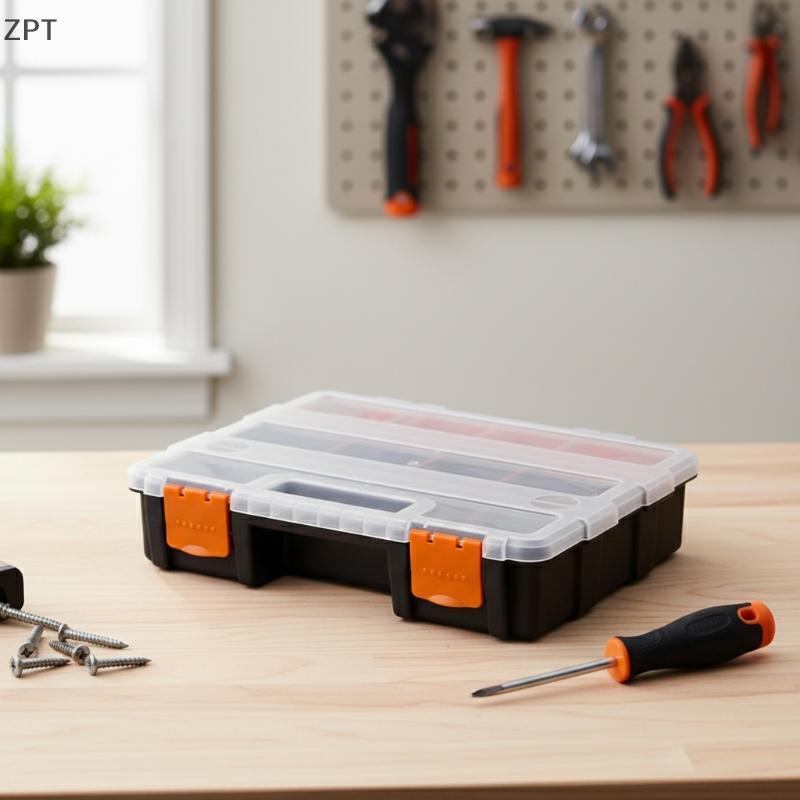 [ZPT] Hộp đựng dụng cụ đa lưới bằng nhựa 18 ngăn Hộp sắp xếp phần cứng di động cho xưởng sửa chữa DI