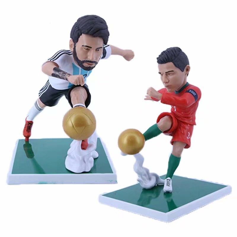 Premium-Football Stars CR7 & Messi Hand Figure - Mô hình sưu tập hành động bắn súng GOAT Duo