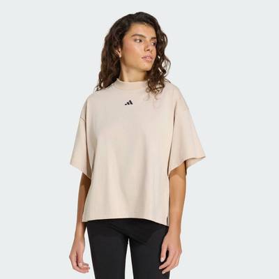 adidas Phong cách sống ÁO THUN 3 STRIPES STUDIO BOYFRIEND Nữ Be KU6079