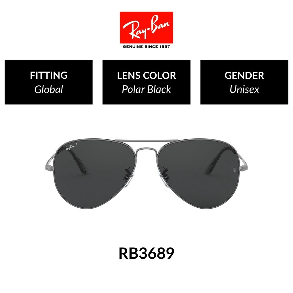 Ray / / Ban Aviator Metal II-RB3689 004 / 48-Sunglasses