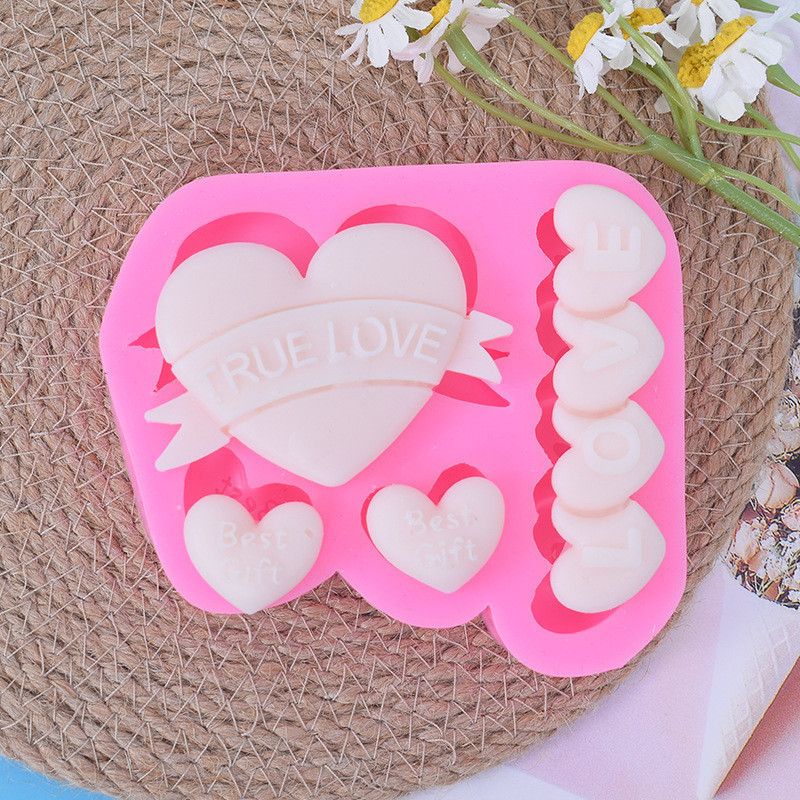 Love Best Gilft Khuôn Silicon Ngày Lễ Tình Nhân Chocolate Kẹo Sugarcraft Khuôn