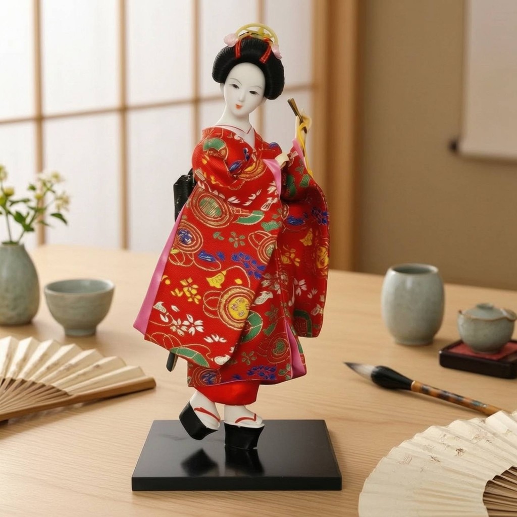 Búp bê Kimono Geisha Nhật Bản Truyền Thống Búp Bê Geisha Nhật Bản Trang Trí Sáng Cho Bộ Sưu Tập, Để 